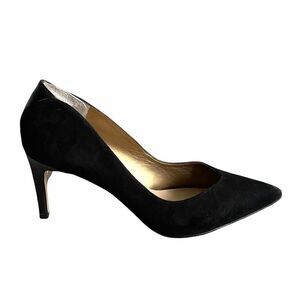 SAM EDELMAN Black Suede Pointy Toe Pumps High Heels 9.5